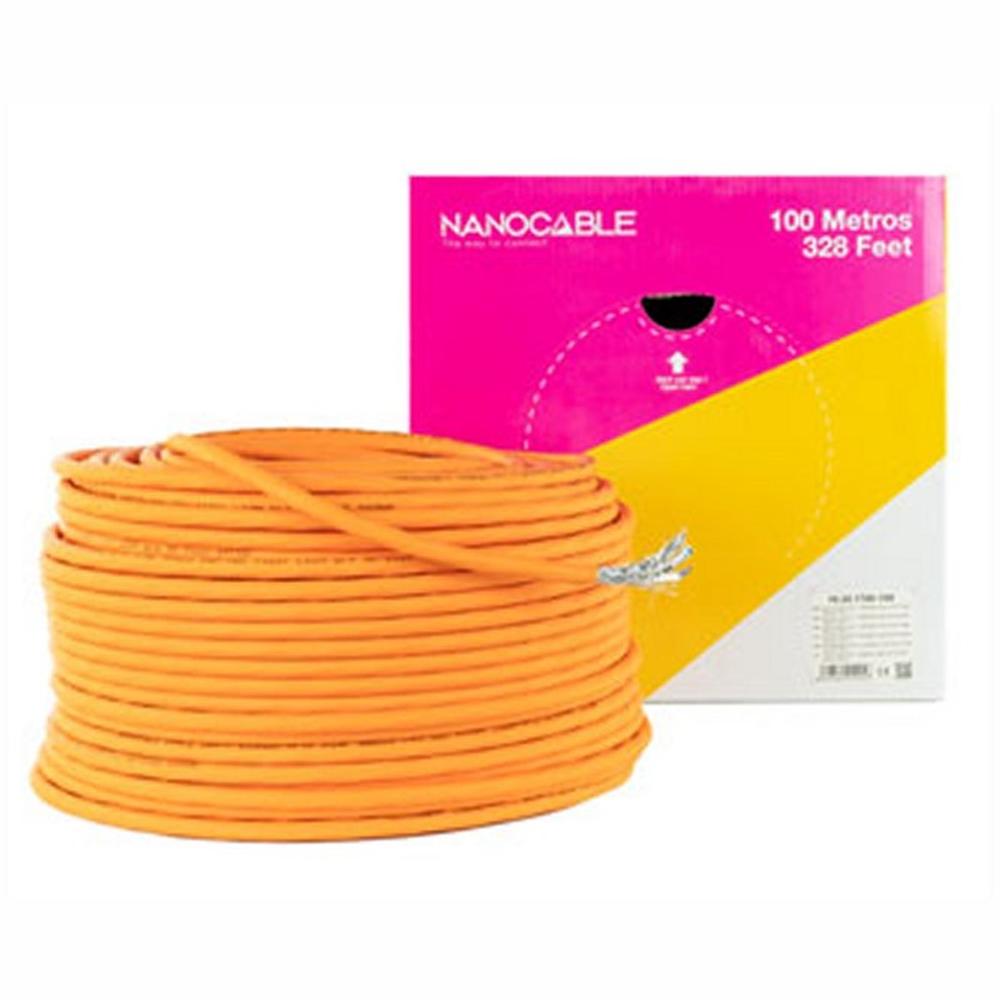 BOBINA CABLE RED LSZH CAT7 RJ45 NANOCABLE 100M AWG23