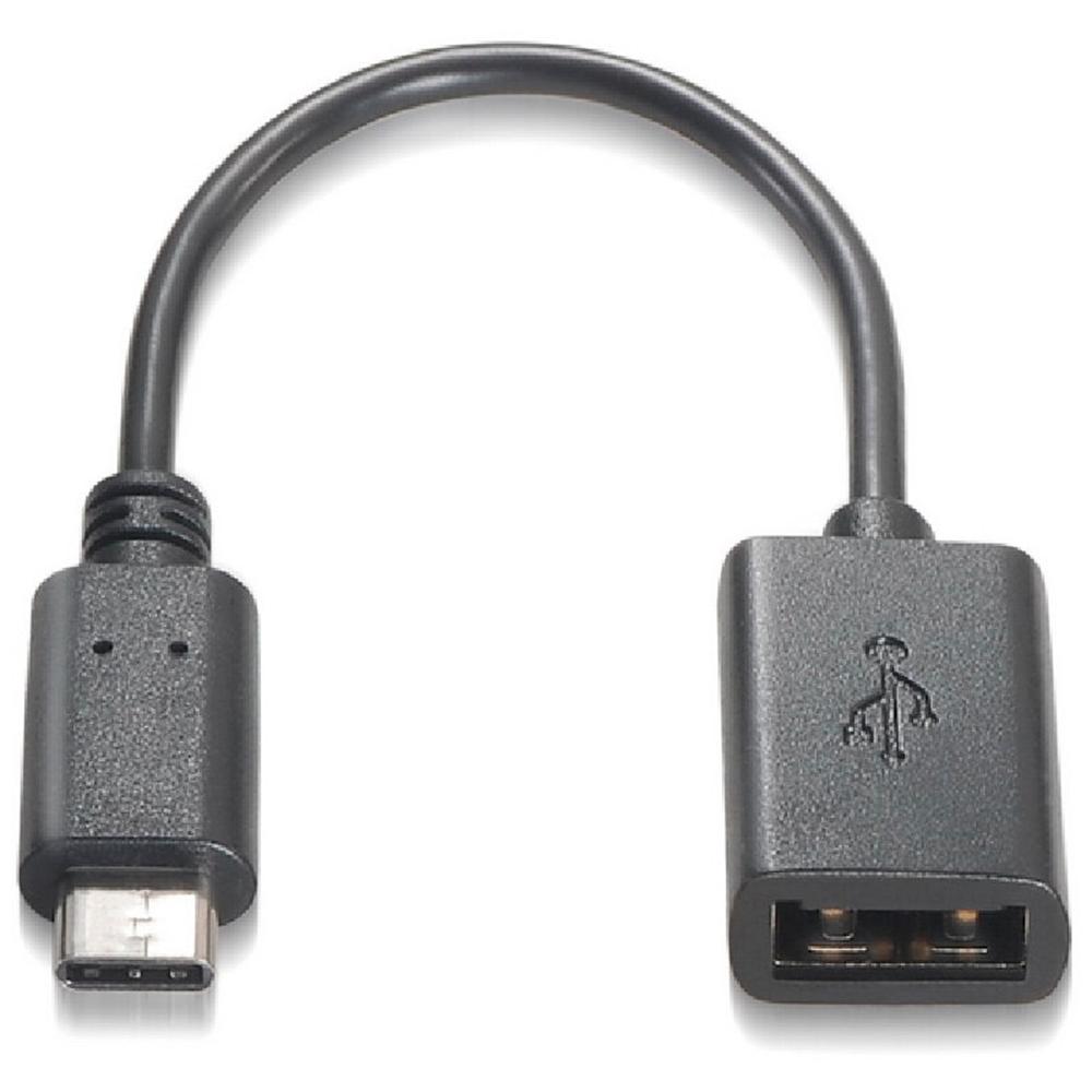 CABLE USB TIPO C A USB 2.0 NANOCABLE 0.15M/ MACHO-HEMBRA/ NEGRO
