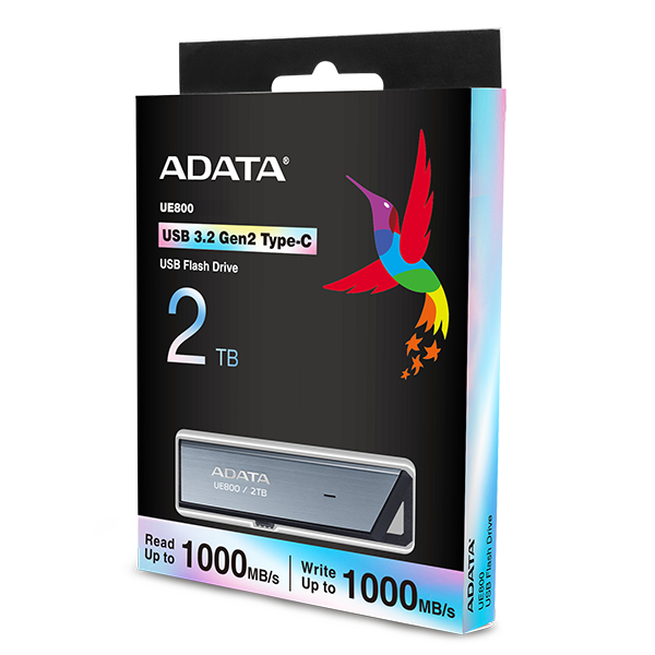AELI-UE800-2T-CSG unidad flash USB 2 TB USB Tipo C 3.2 Gen 2 (3.1 Gen 2) Plata
