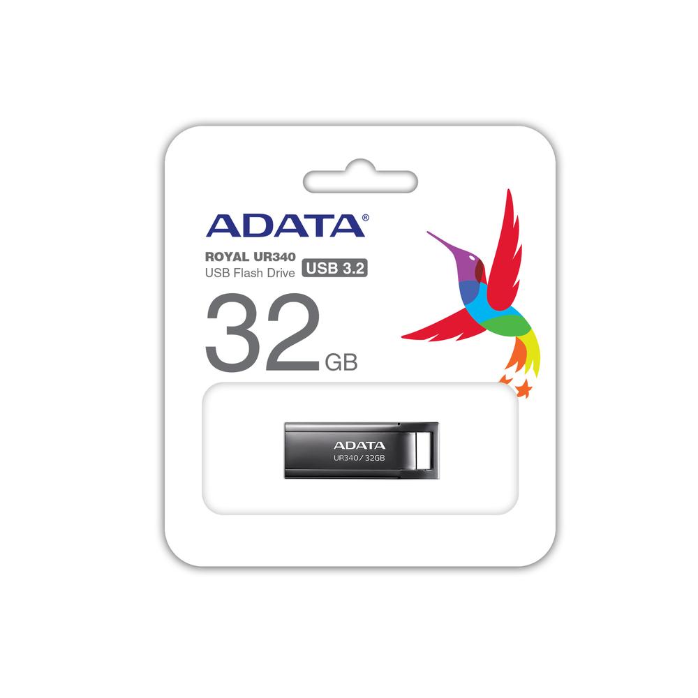 MEMORIA USB 3.2 ADATA UR340 32GB NEGRO METALICO