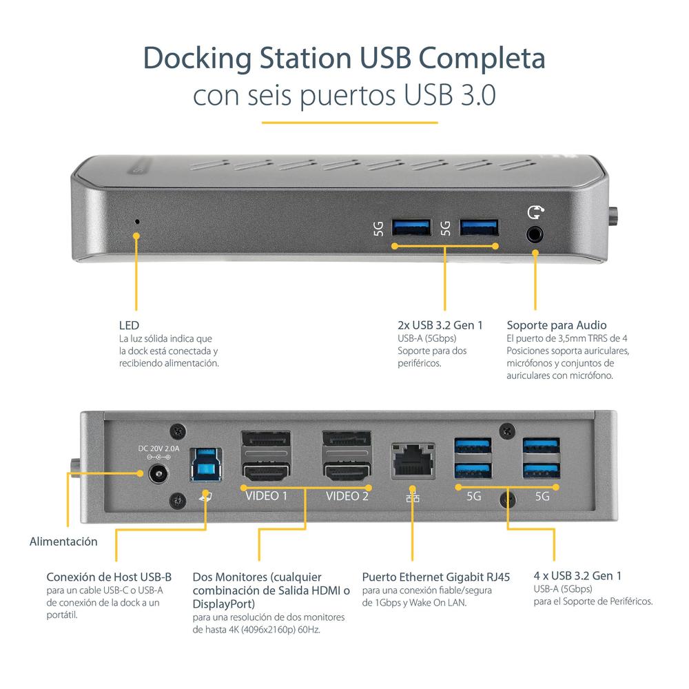 DOCKING STATION STARTECH 13 EN 1