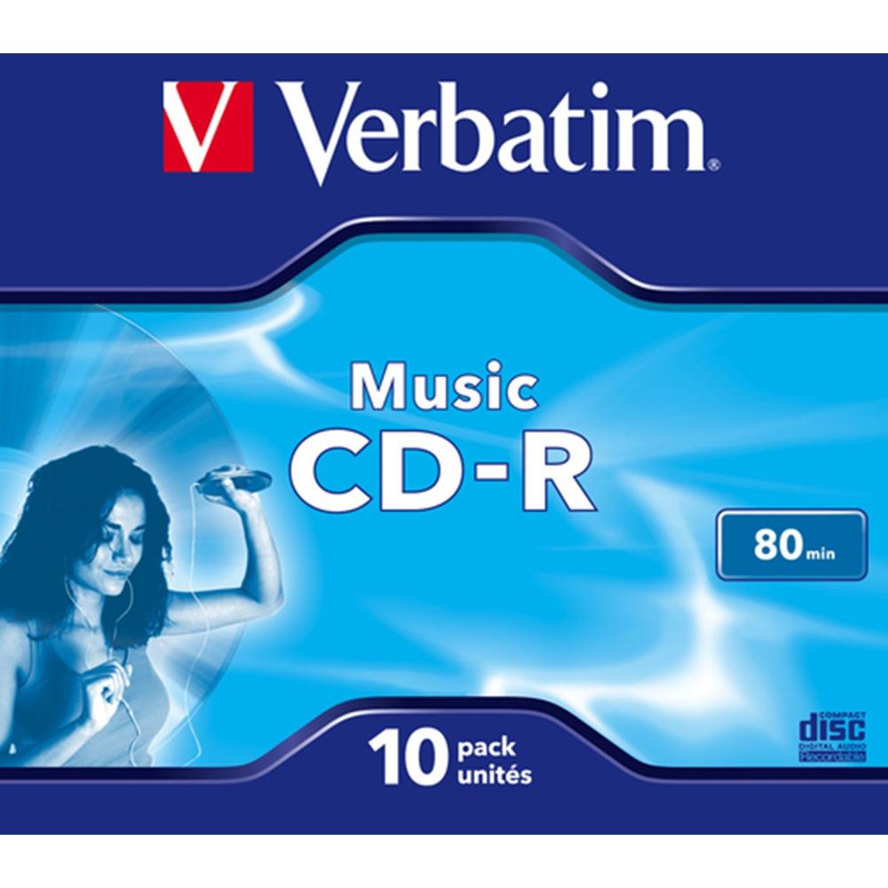 VERBATIM CD-R 700MB 16X TARRINA 10 UNIDADES AUDIO