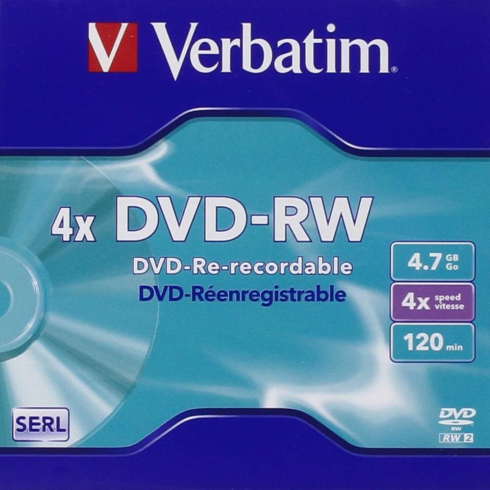 VERBATIM DVD-RW 4.7GB 4X TARRINA 5 UNIDADES ADVANCED SERL
