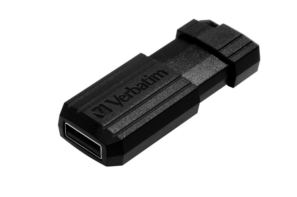 MEMORIA USB 2.0 VERBATIM PINSTRIPE 16GB NEGRO