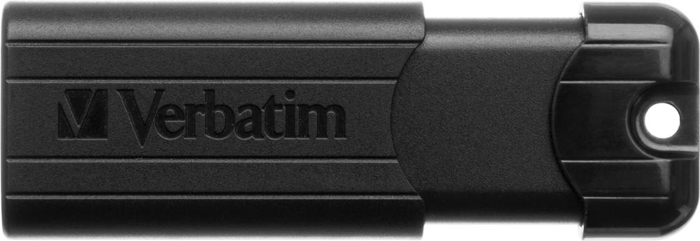 MEMORIA USB 3.2 VERBATIM PINSTRIPE 128GB NEGRO