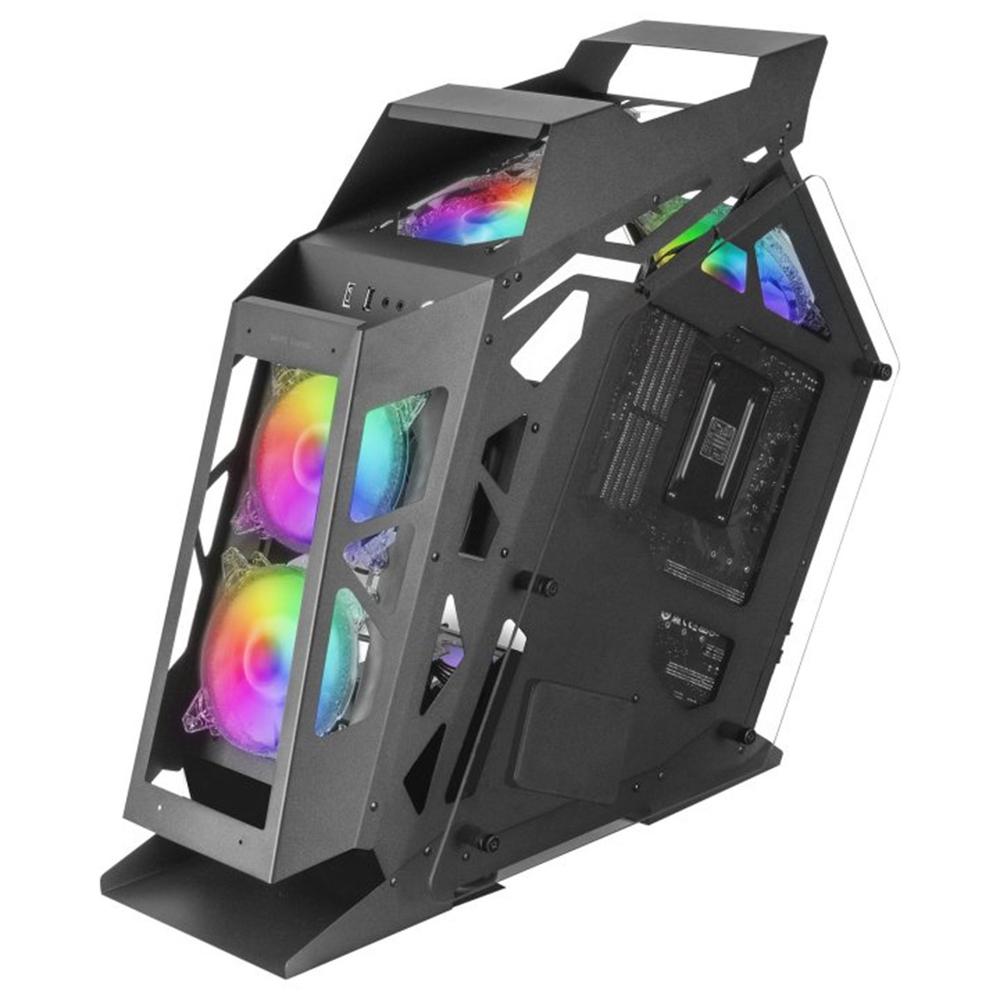 CAJA ORDENADOR MARS GAMING MC61 PREMIUM MATX ARGB CRISTAL TEMPLADO NEGRO