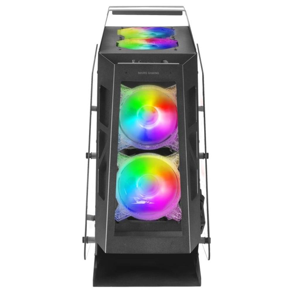 CAJA ORDENADOR MARS GAMING MC61 PREMIUM MATX ARGB CRISTAL TEMPLADO NEGRO