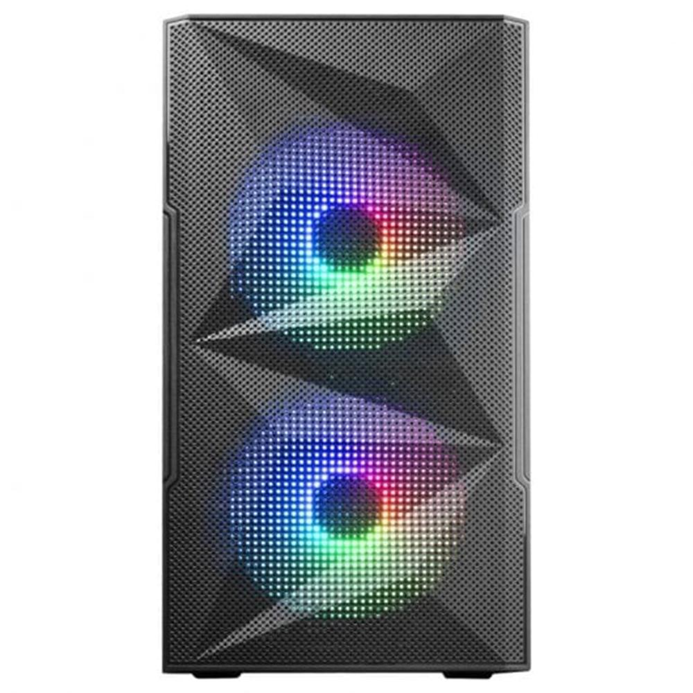 CAJA ORDENADOR MARS GAMING MC-ME MATX FRGB CRISTAL TEMPLADO NEGRO