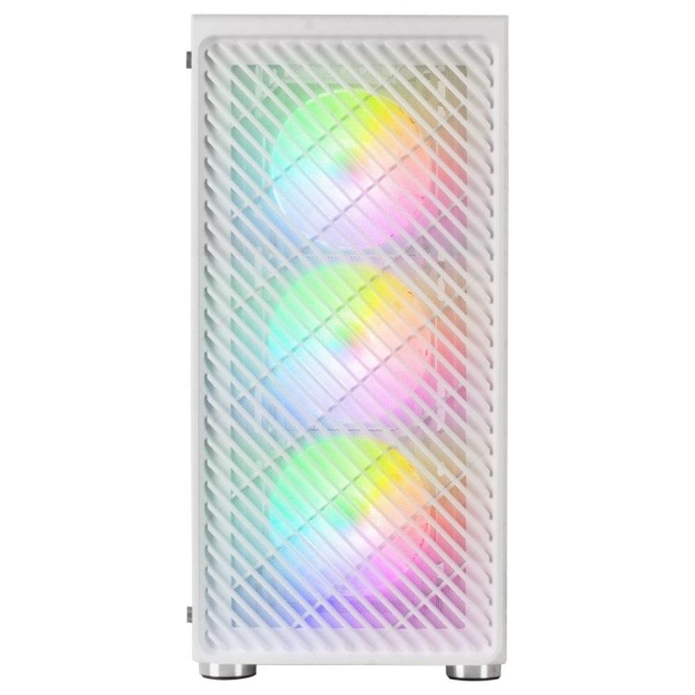 CAJA ORDENADOR MARS GAMING MC-F ATX ARGB CRISTAL TEMPLADO BLANCO