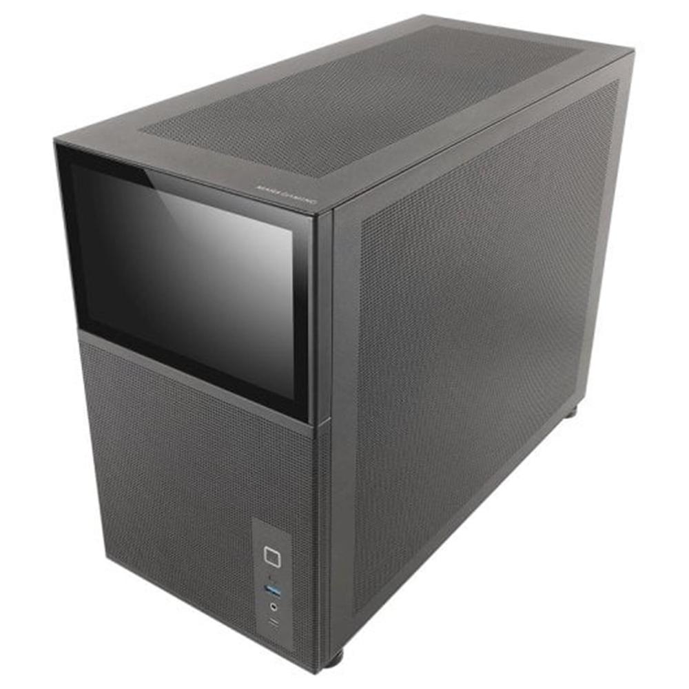 CAJA ORDENADOR MARS GAMING MCLCD MATX CRISTAL TEMPLADO PANTALLA IPS 8" NEGRO