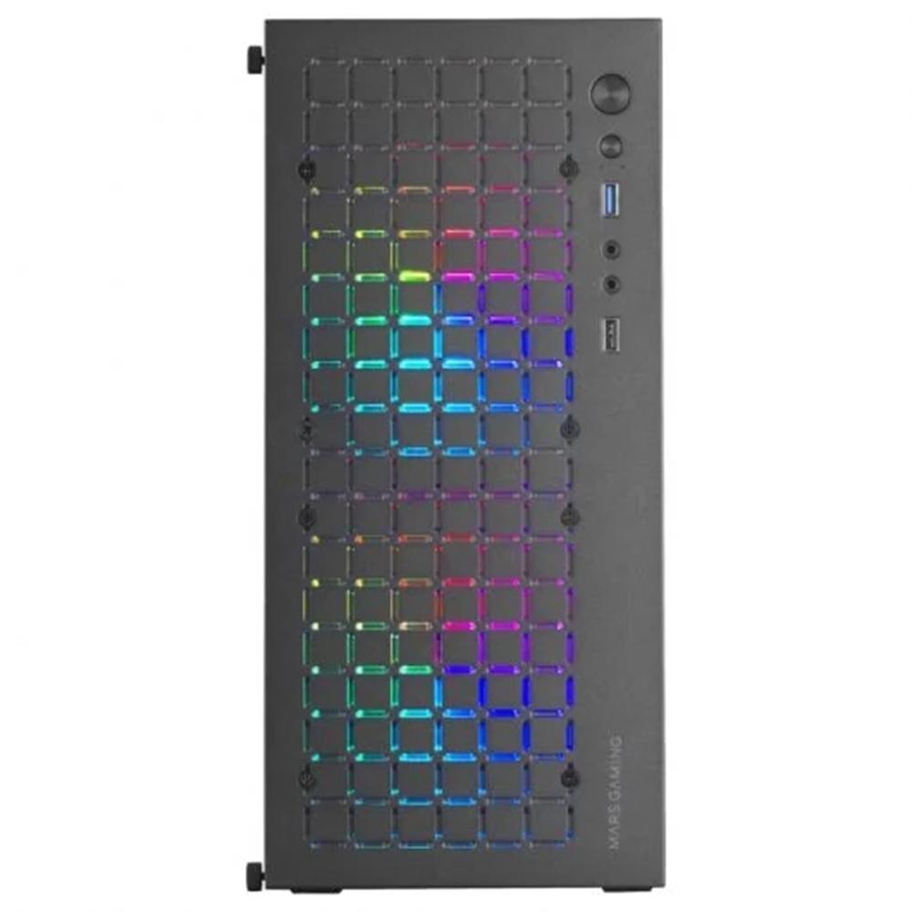 CAJA ORDENADOR MARS GAMING MCCORE MATX FRGB CRISTAL TEMPLADO NEGRO