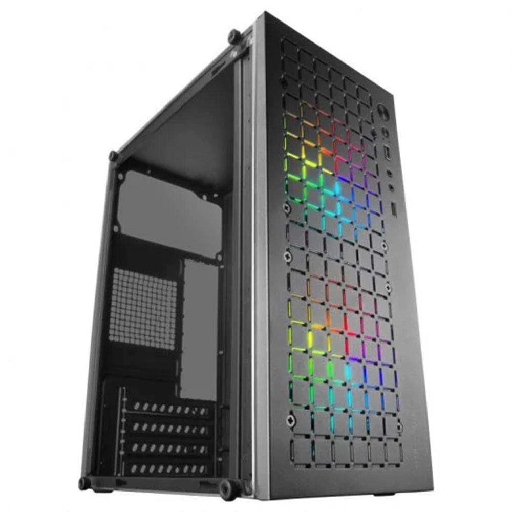CAJA ORDENADOR MARS GAMING MCCORE MATX FRGB CRISTAL TEMPLADO NEGRO