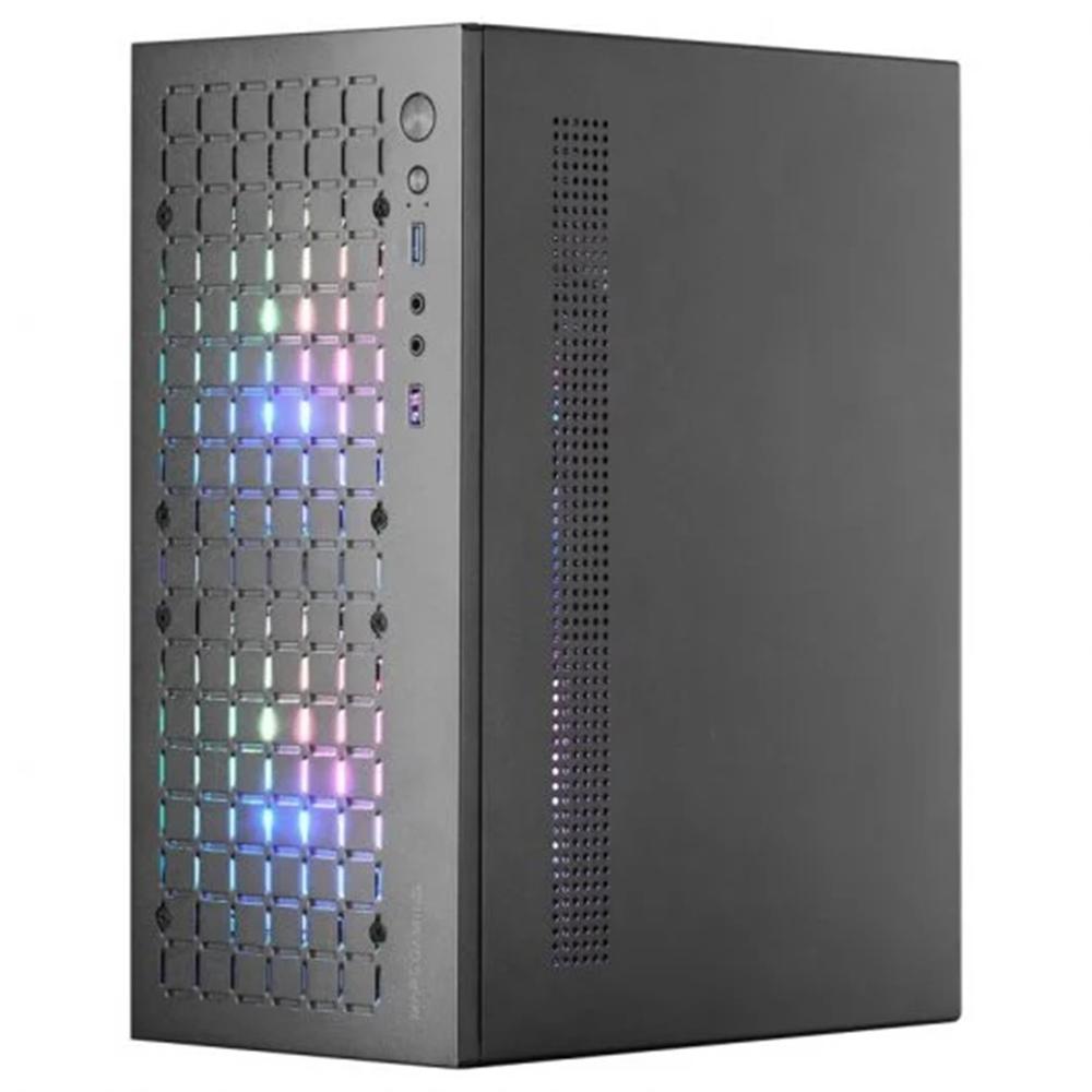 CAJA ORDENADOR MARS GAMING MCCORE MATX FRGB CRISTAL TEMPLADO NEGRO
