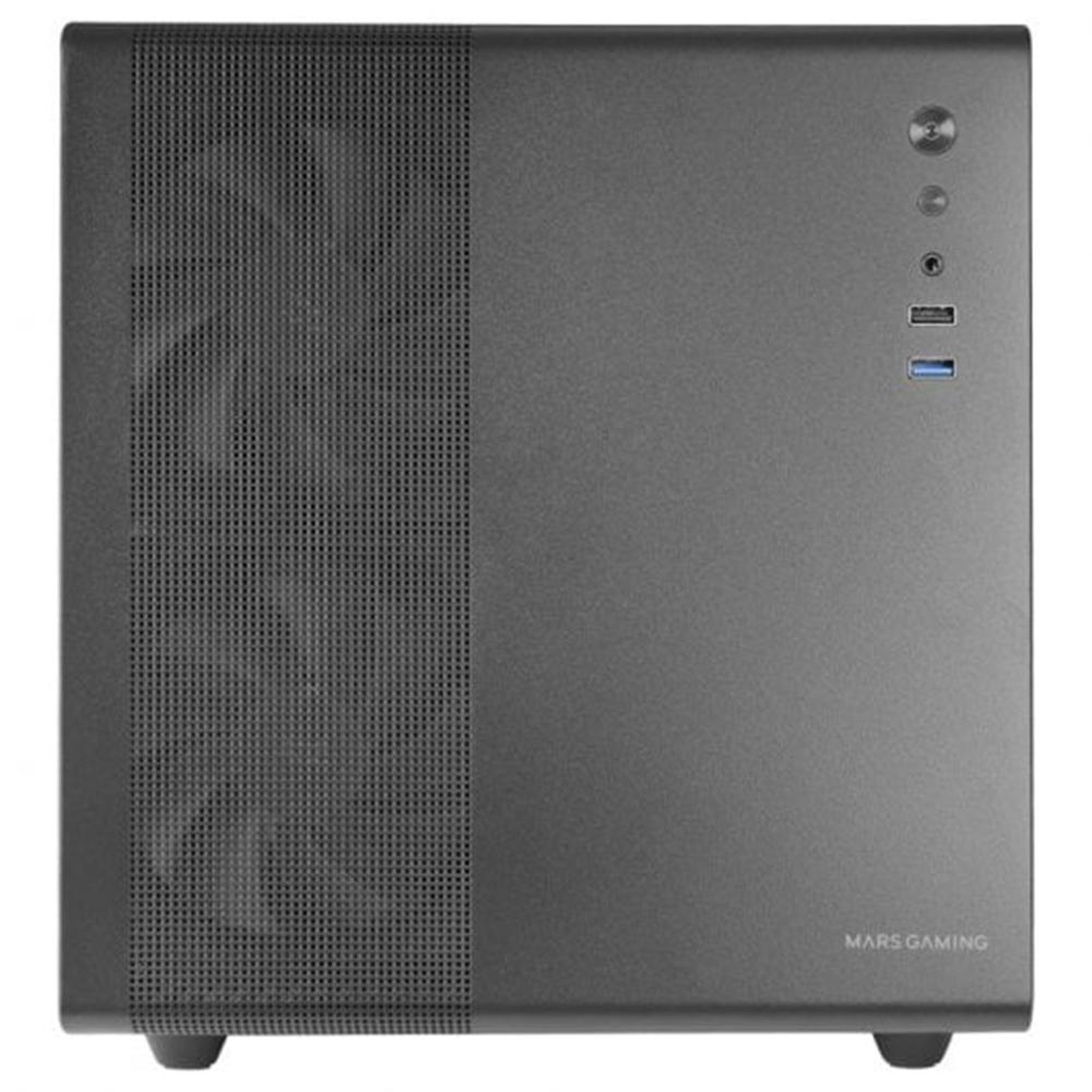 CAJA ORDENADOR MARS GAMING MCMPRO MATX CRISTAL TEMPLADO NEGRO