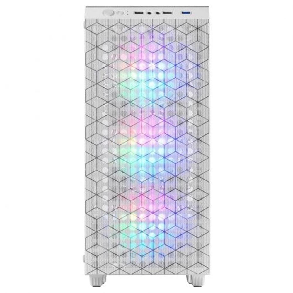 CAJA ORDENADOR MARS GAMING MCMAGW ATX RGB CRISTAL TEMPLADO BLANCO