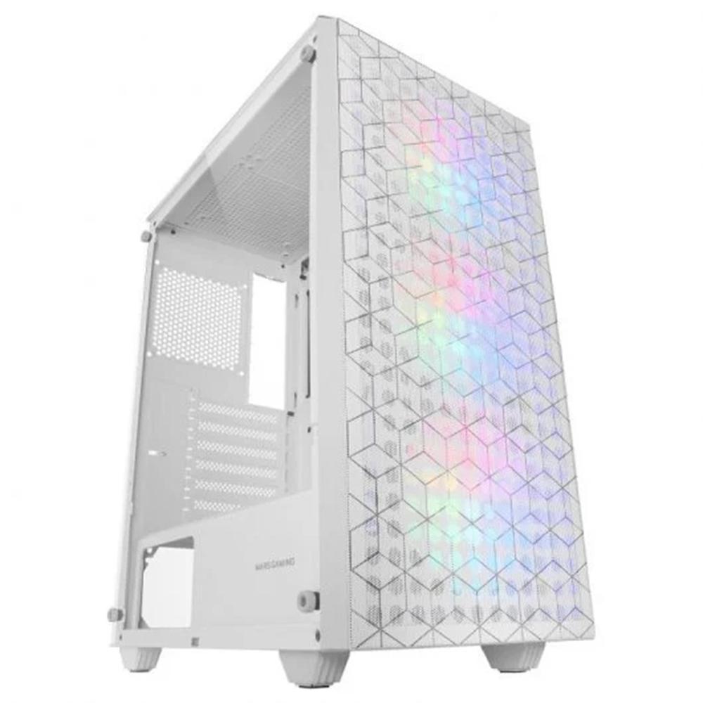 CAJA ORDENADOR MARS GAMING MCMAGW ATX RGB CRISTAL TEMPLADO BLANCO