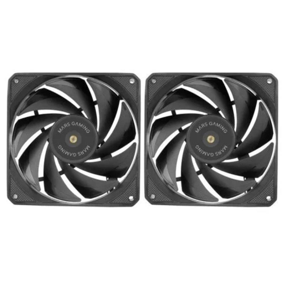 VENTILADOR CAJA MARS GAMING MF-NC 2 X 120MM NEGRO