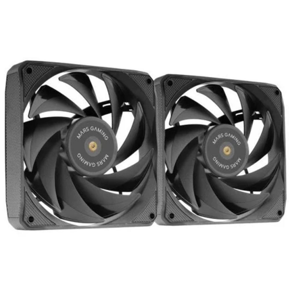 VENTILADOR CAJA MARS GAMING MF-NC 2 X 120MM NEGRO
