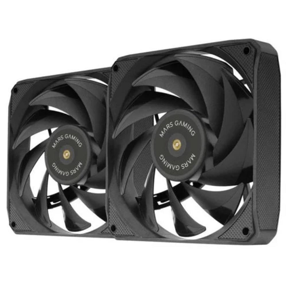 VENTILADOR CAJA MARS GAMING MF-NC 2 X 120MM NEGRO