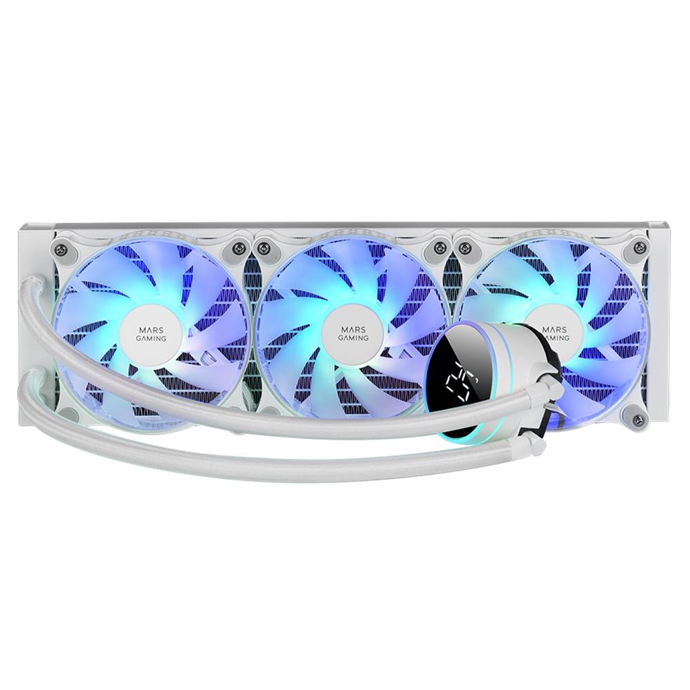 KIT DE REFRIGERACION MARS GAMING MLLCD360 ARGB 360MM BLANCO