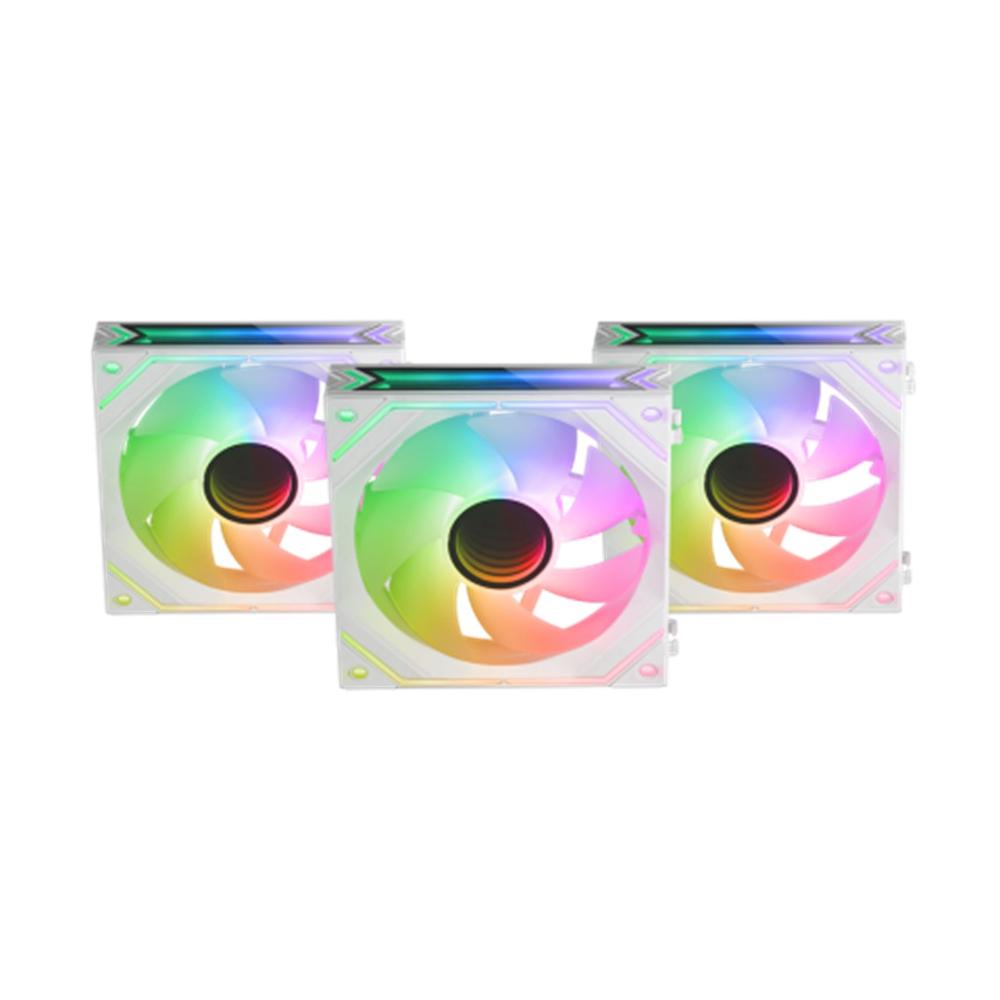 VENTILADOR MARS GAMING MF-LINKFINITY 3 X 120MM ARGB BLANCO