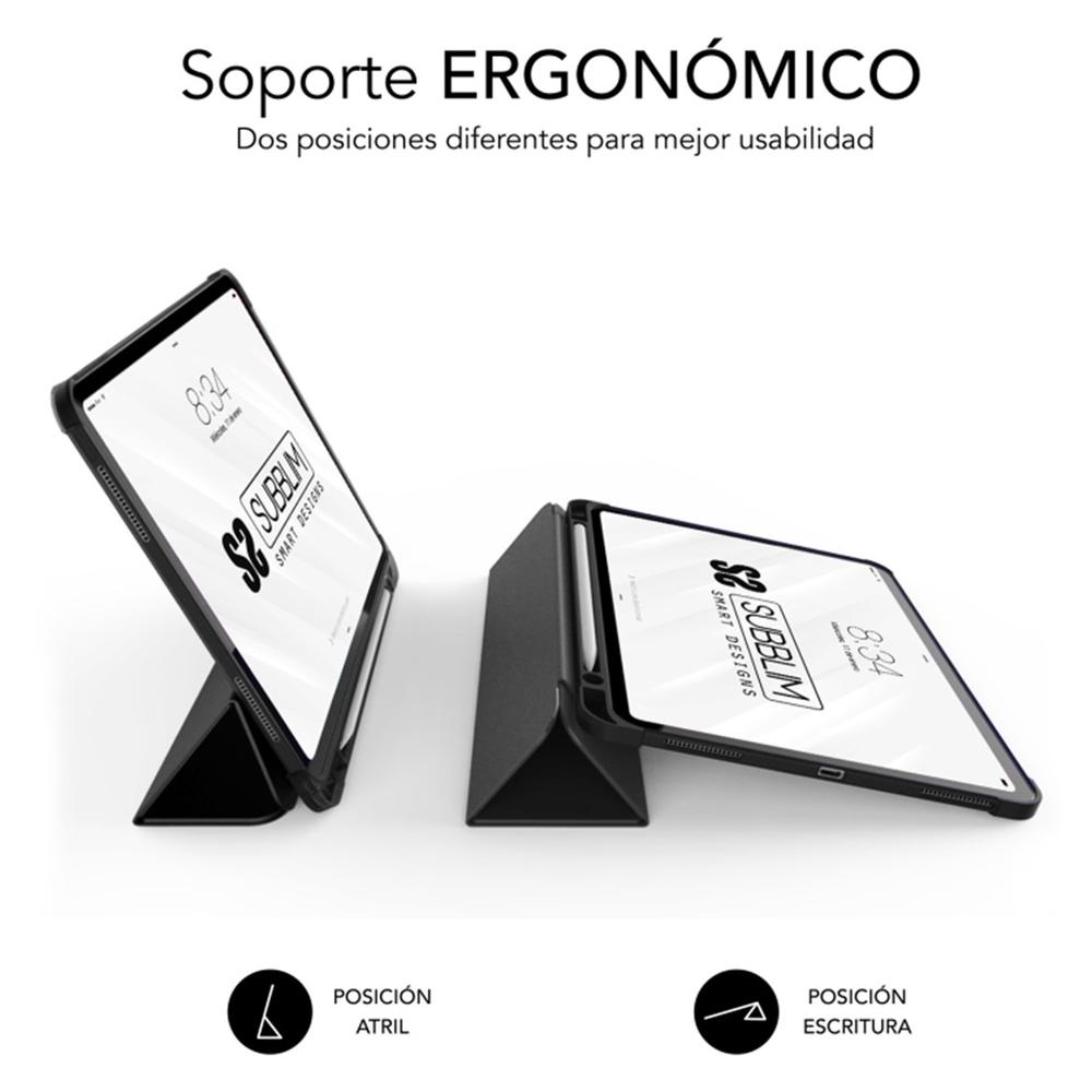 FUNDA SUBBLIM CLEAR SHOCK CASE PARA IPAD PRO 12.9" 2024 NEGRO