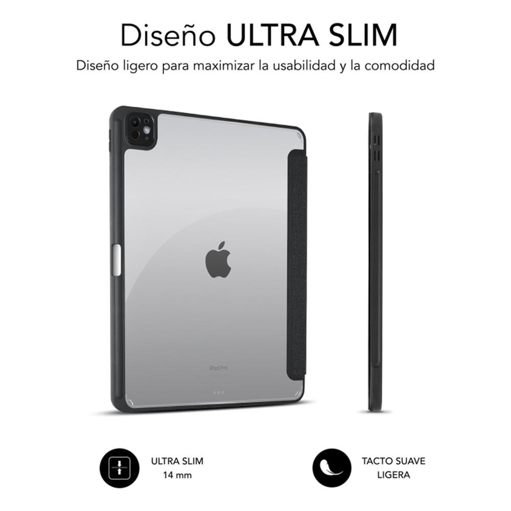 FUNDA SUBBLIM CLEAR SHOCK CASE PARA IPAD PRO 12.9" 2024 NEGRO