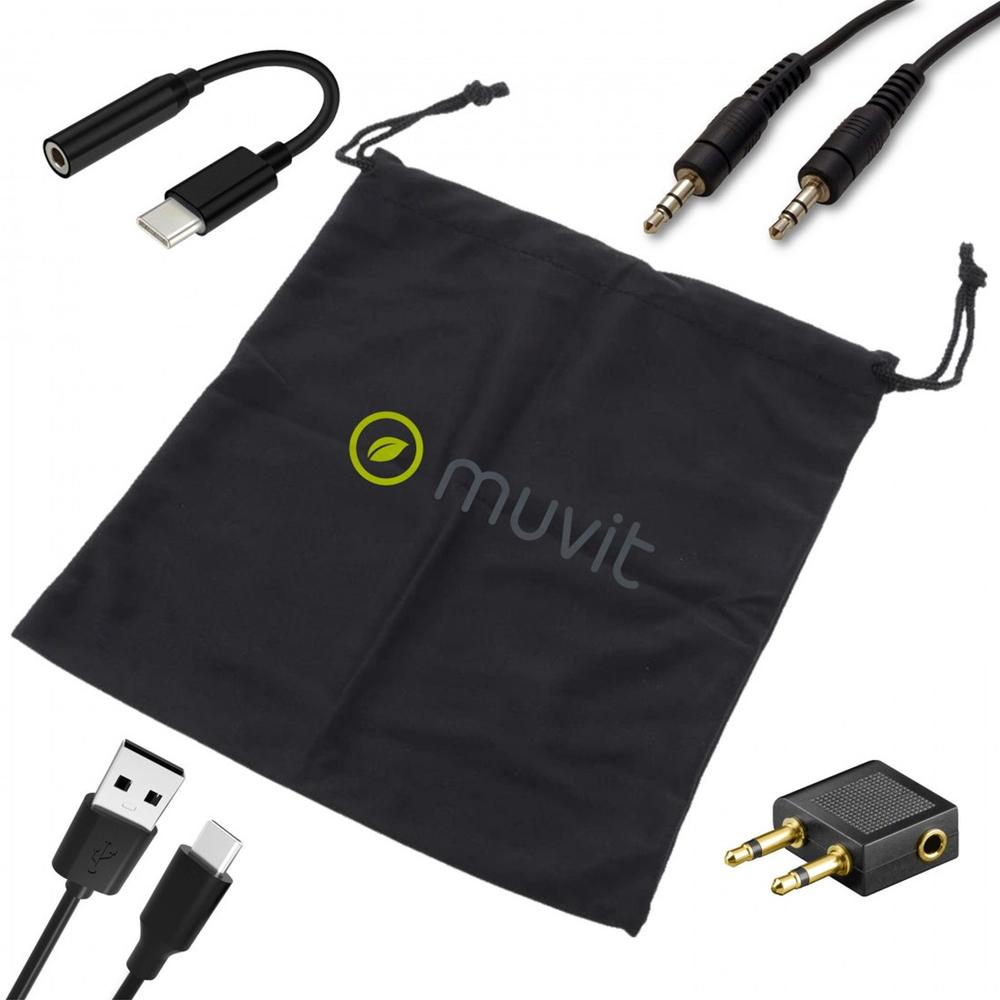 AURICULARES MUVIT ANC INALAMBRICO NEGRO