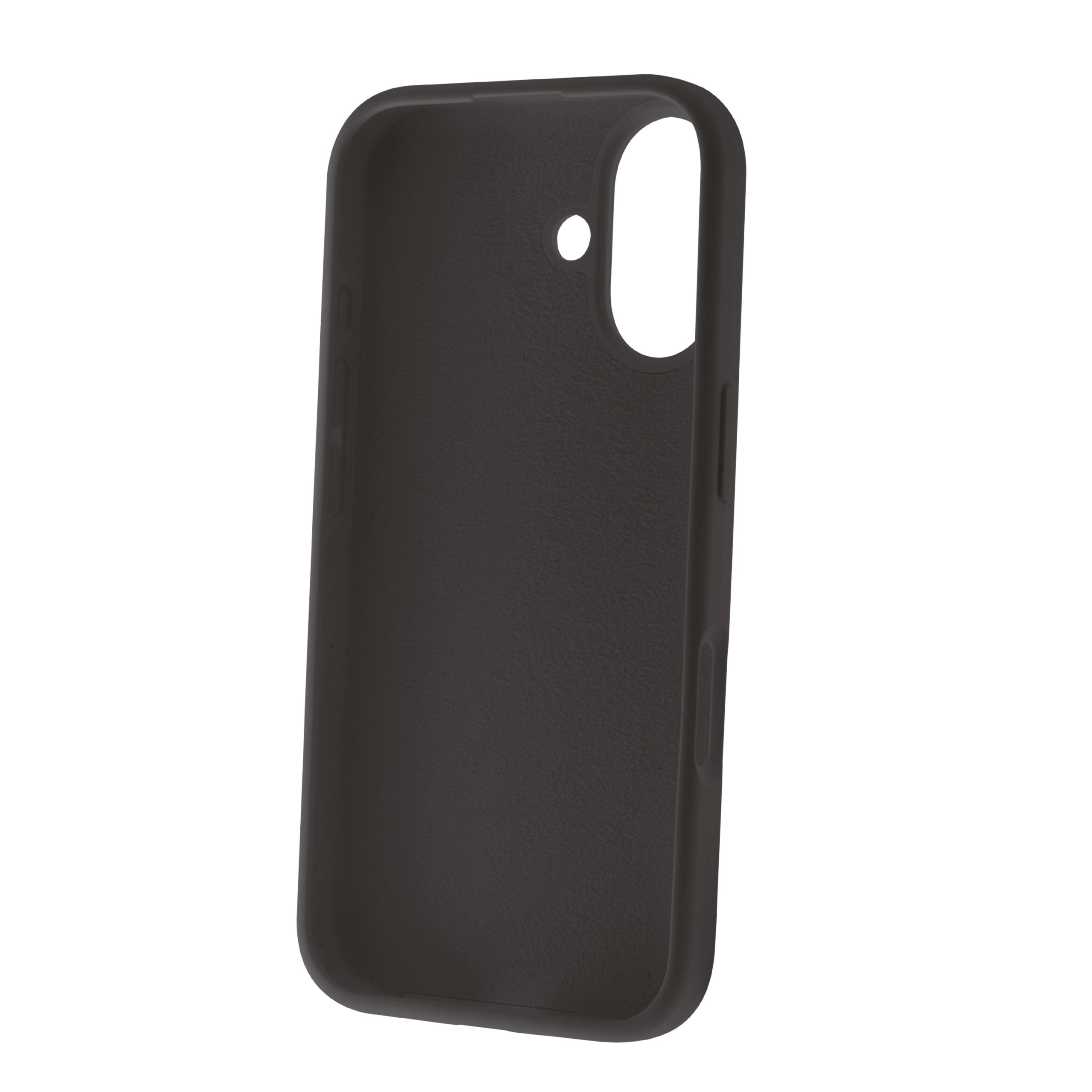 FUNDA MUVIT RECYCLETEK LIQUID SILICONE PARA APPLE IPHONE 16 NEGRA