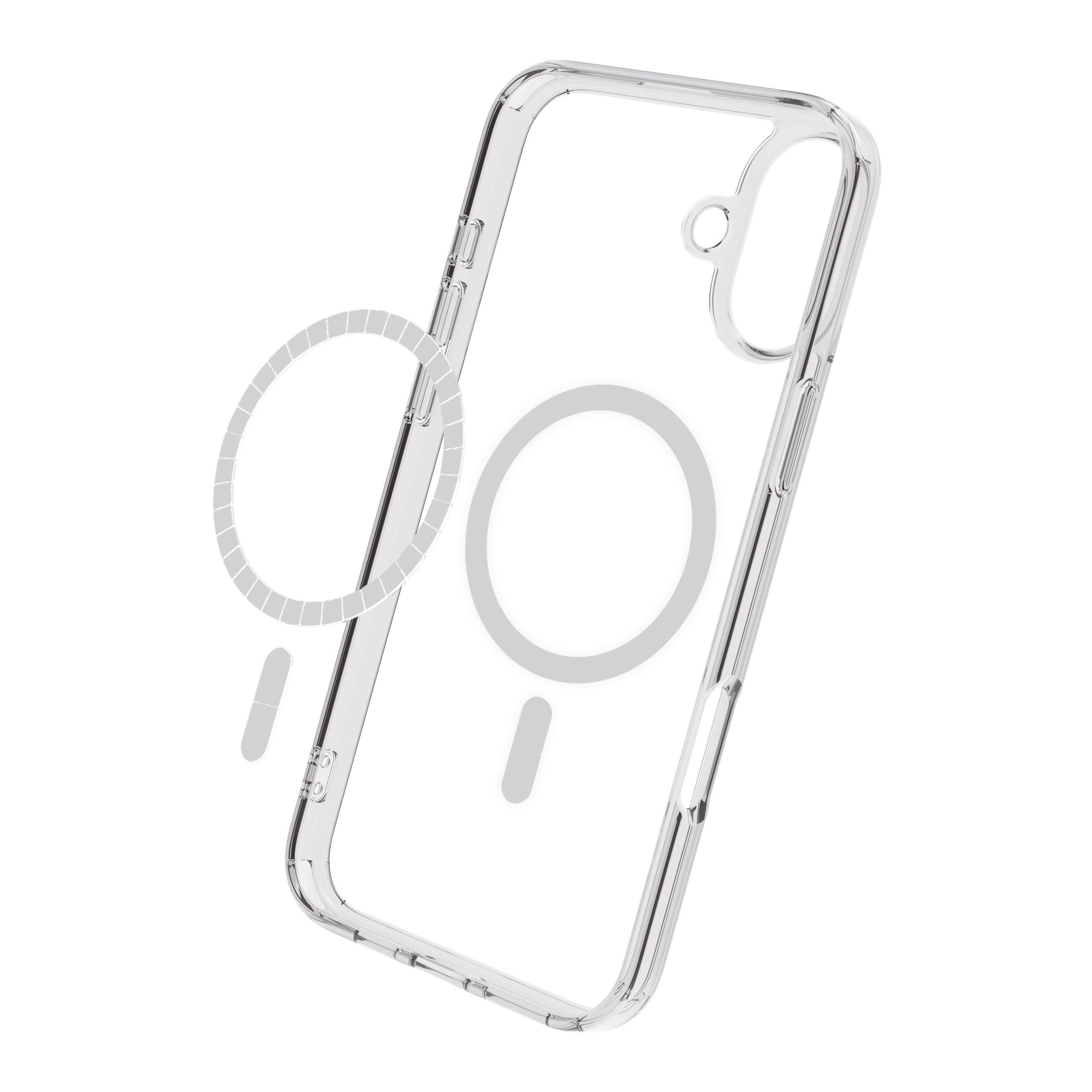 FUNDA MUVIT RECYCLETEK MAGSAFE PARA APPLE IPHONE 16 PLUS TRANSPARENTE