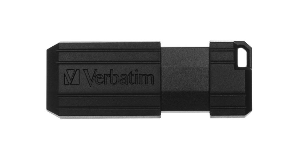 MEMORIA USB 2.0 VERBATIM PINSTRIPE 64GB NEGRO