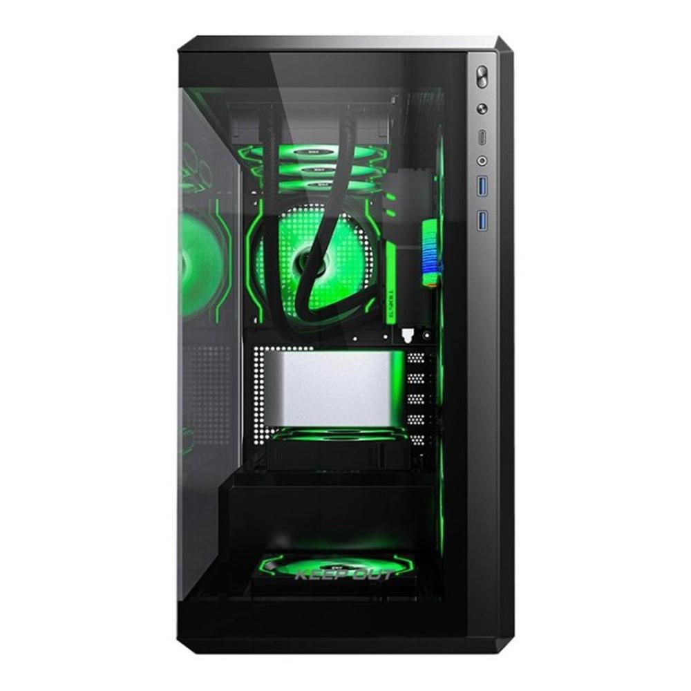 CAJA ORDENADOR GAMING KEEP OUT XC-905 PRO+ MATX ARGB CRISTAL TEMPLADO NEGRO