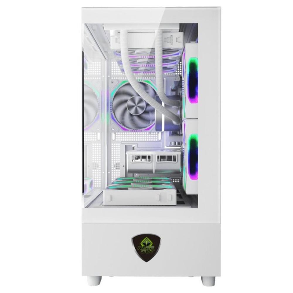 CAJA ORDENADOR GAMING KEEP OUT XC-301W GLASS MATX ARGB CRISTAL TEMPLADO BLANCO