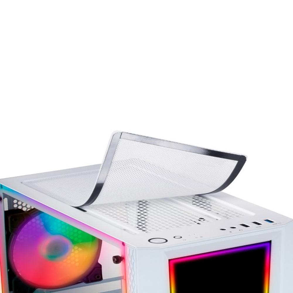CAJA ORDENADOR MARS GAMING MC-ART ATX ARGB CRISTAL TEMPLADO BLANCO