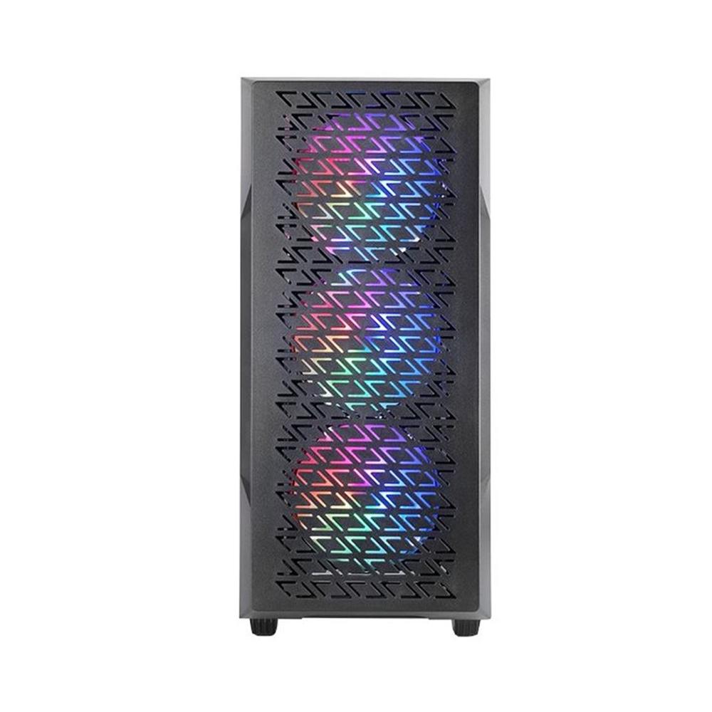 CAJA ORDENADOR MARS GAMING MC-GEO ATX FRGB CRISTAL TEMPLADO NEGRO