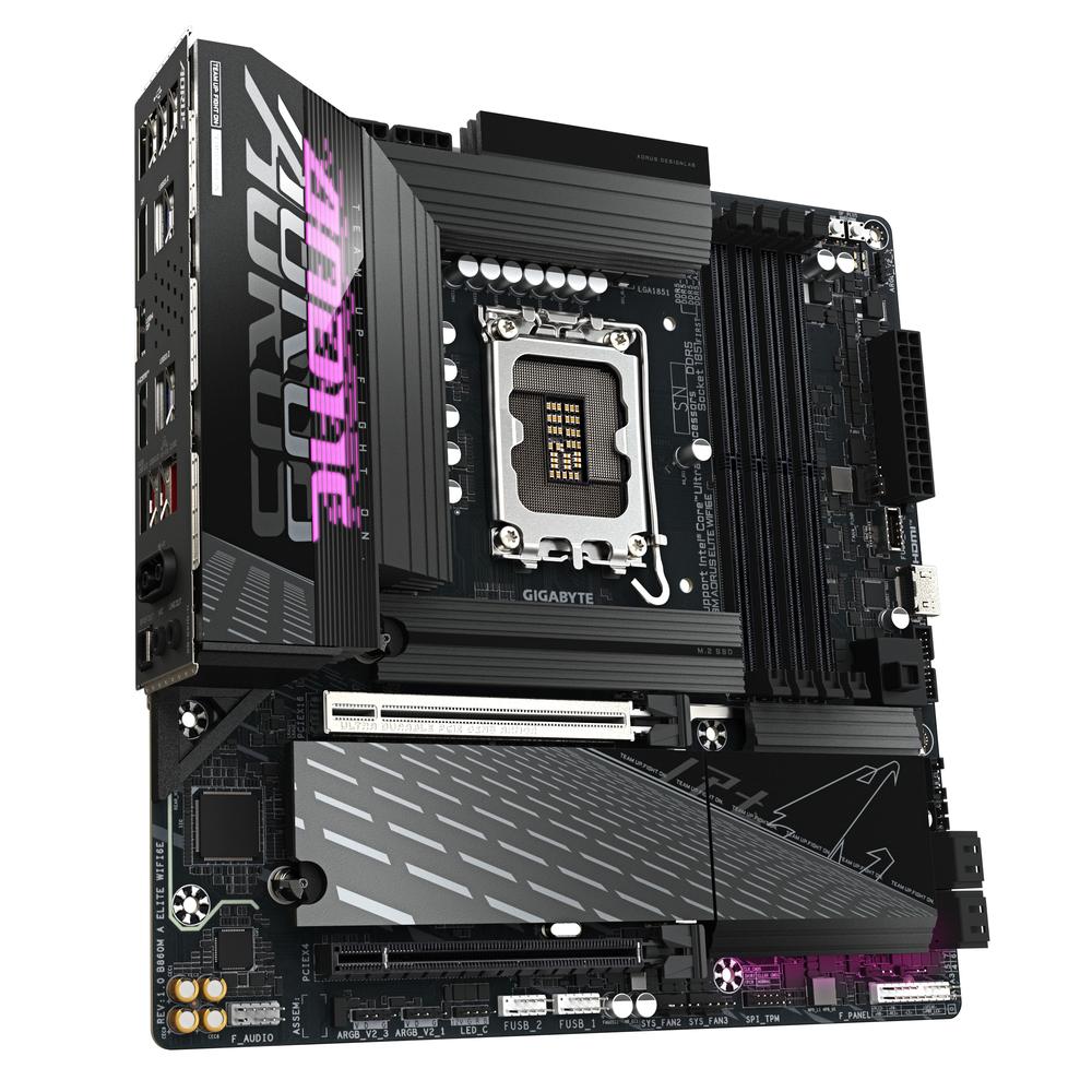 PLACA BASE GIGABYTE B860M AORUS ELITE WIFI6E MATX/ 4X DDR5/ LGA1851