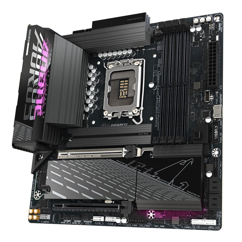 PLACA BASE GIGABYTE B860M AORUS ELITE WIFI6E MATX/ 4X DDR5/ LGA1851