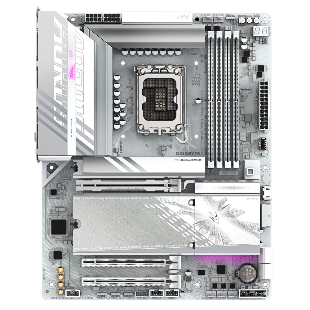 PLACA BASE GIGABYTE B860 AORUS ELITE WIFI7 ICE ATX/ 4X DDR5/ 4X SATA3 LGA 1851