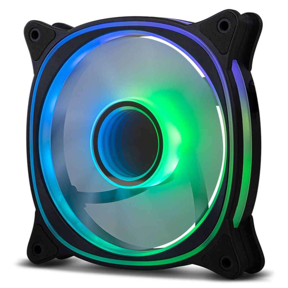 VENTILADOR CAJA NOX HUMMER V-FAN ARGB ESPEJO INFINITO 120MM NEGRO