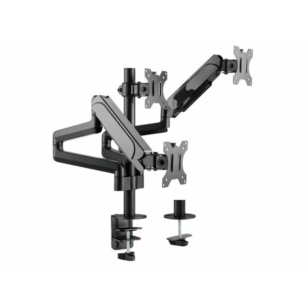 SOPORTE MESA EQUIP VESA HASTA 27 100X100 MAX 7KG 3 PANTALLAS