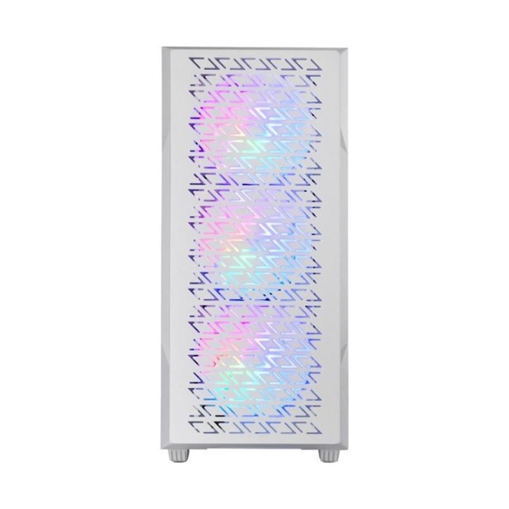 CAJA ORDENADOR MARS GAMING MC-GEO ATX FRGB CRISTAL TEMPLADO BLANCO
