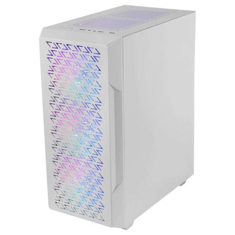 CAJA ORDENADOR MARS GAMING MC-GEO ATX FRGB CRISTAL TEMPLADO BLANCO