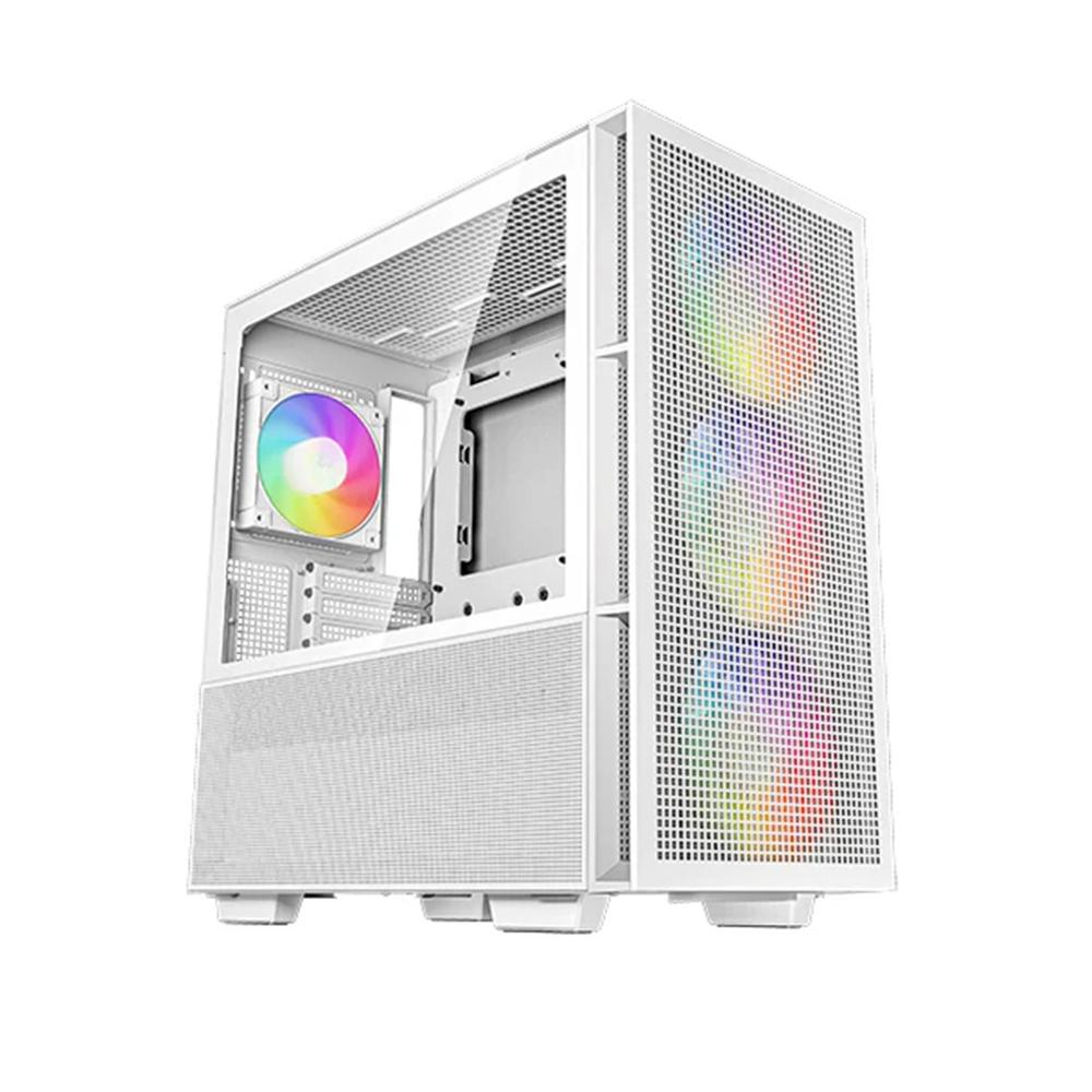 CAJA ORDENADOR GAMING DEEPCOOL CH560 RGB E-ATX CRISTAL TEMPLADO BLANCA