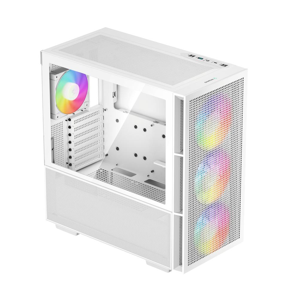 CAJA ORDENADOR GAMING DEEPCOOL CH560 RGB E-ATX CRISTAL TEMPLADO BLANCA