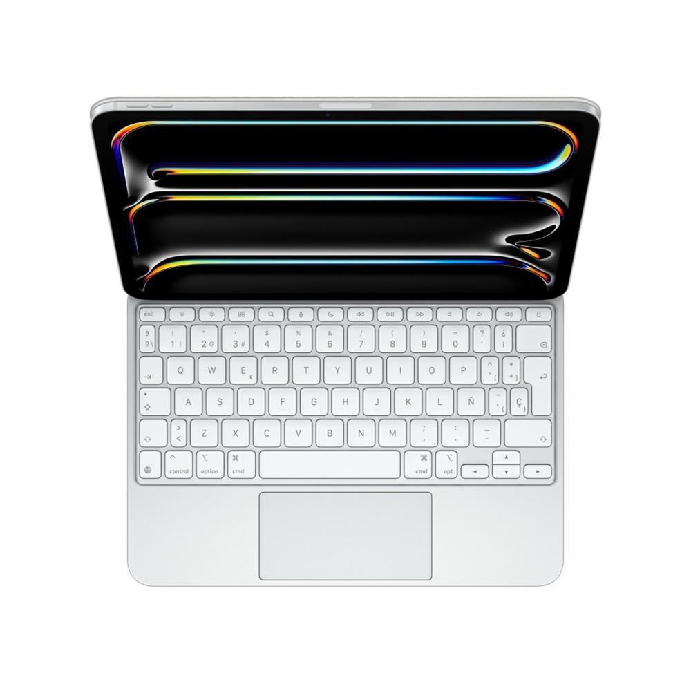 TECLADO APPLE MAGIC KEYBOARD PARA IPAD PRO 11" M4 INALAMBRICO BLANCO