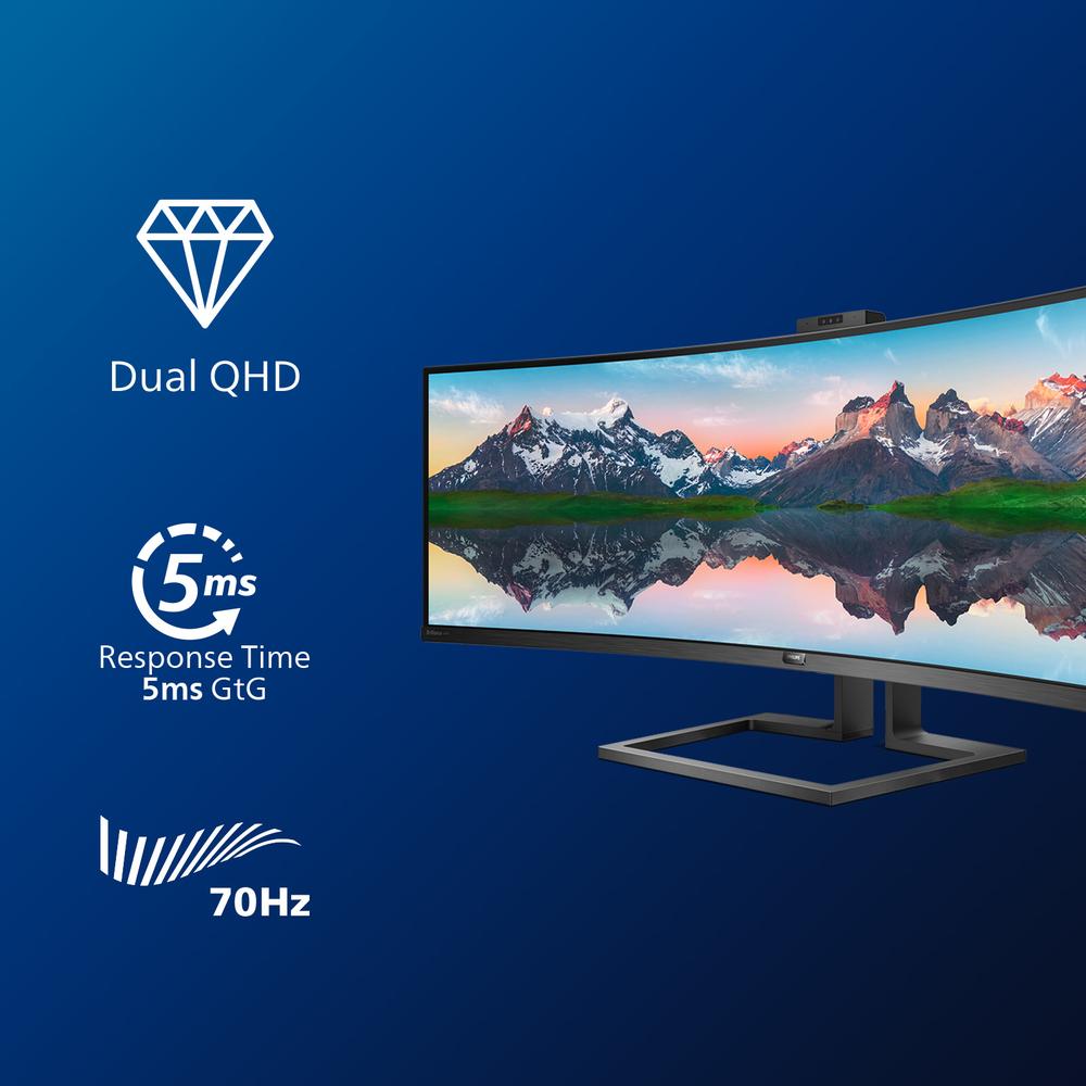 MONITOR CURVO PHILIPS 499P9H 49" 5K UHD 60HZ