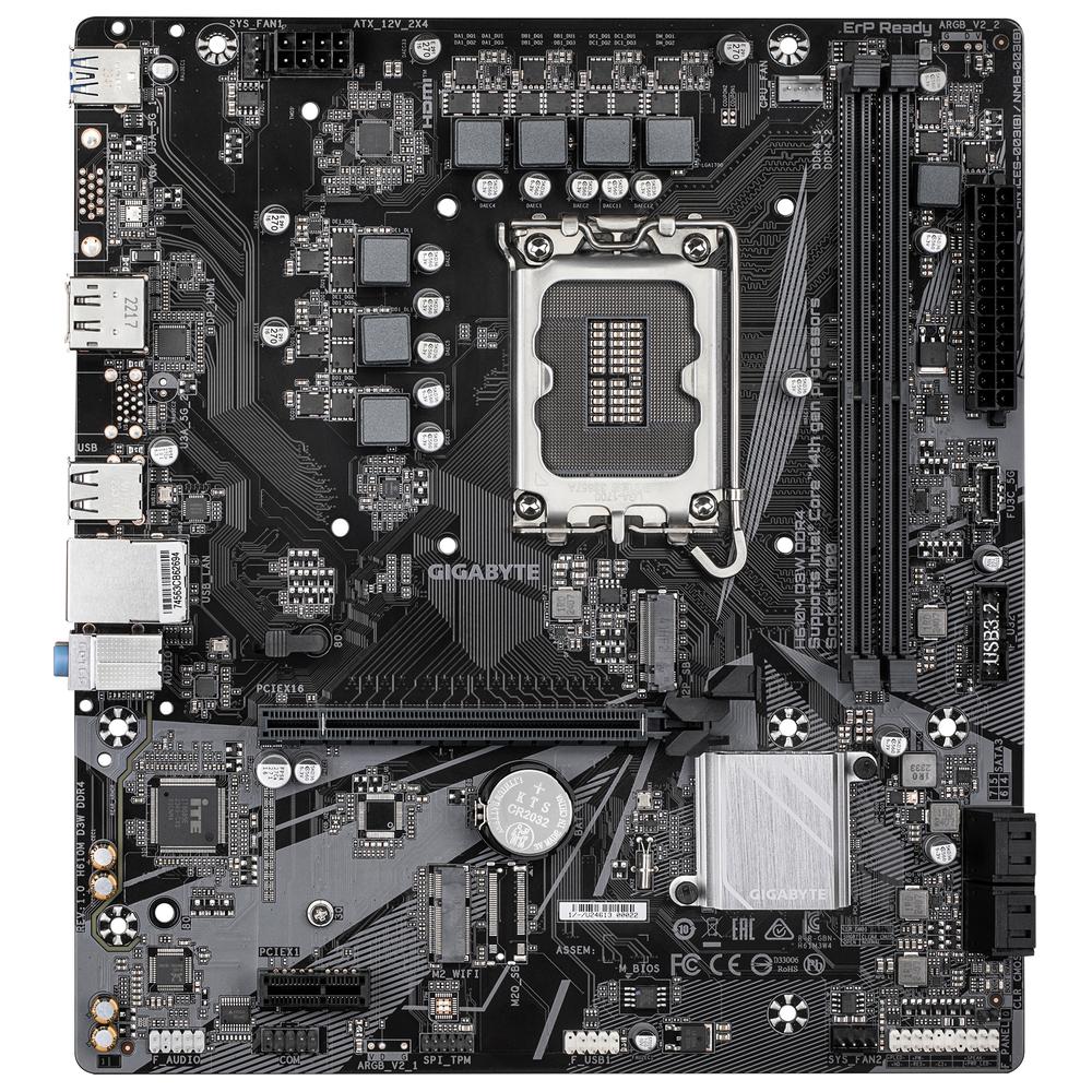 PLACA BASE GIGABYTE H610M D3W DDR4 MATX 2X DDR4