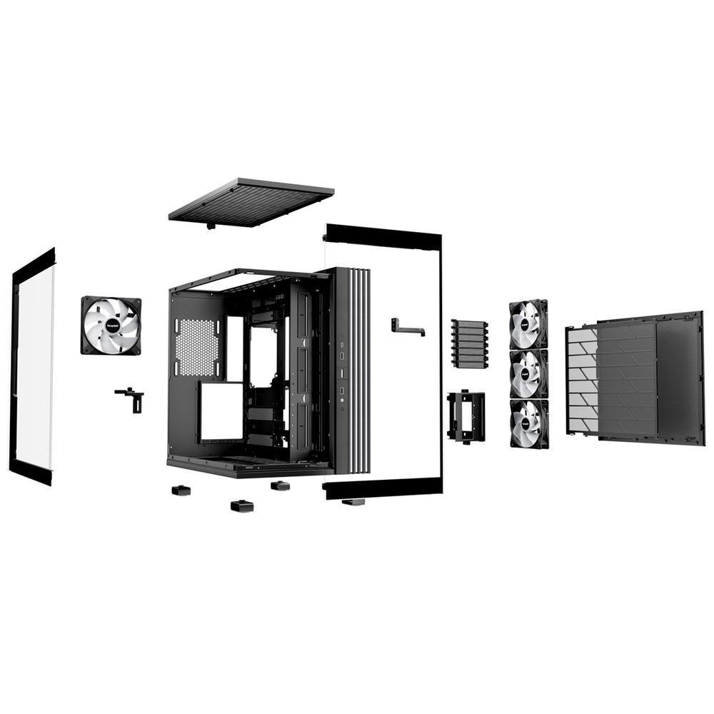 CAJA ORDENADOR GAMING BE QUIET! LIGHT BASE 600 LX ATX ARGB VIDRIO NEGRA