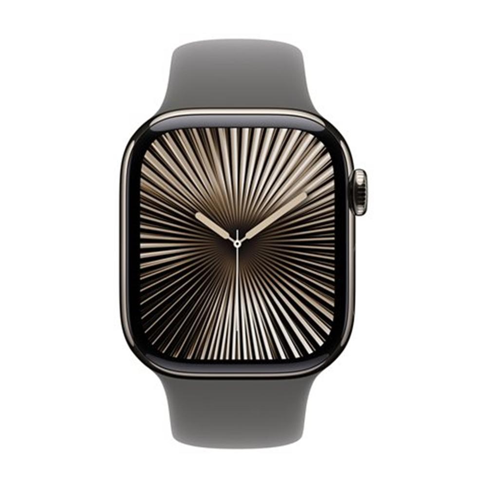 SMARTWATCH APPLE WATCH SERIES 10 GPS + CELL 42MM NATURAL TITANIUM STONE GREY SPORT BAND S/M