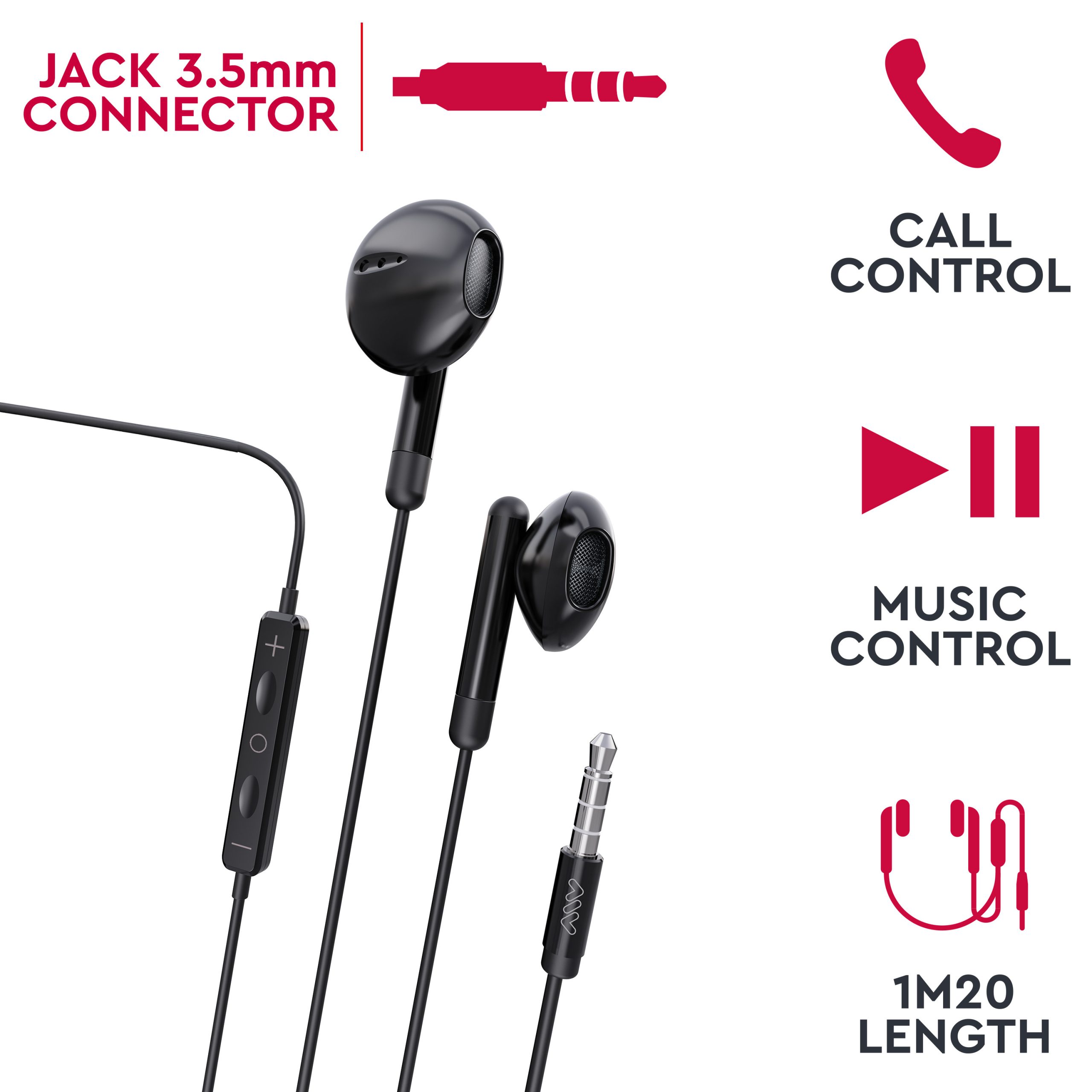 AURICULARES MYWAY MWHPH0019 NEGRO